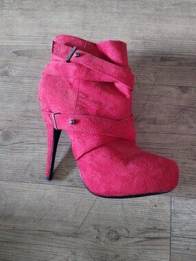 Shi by Journey Red Heel Booties
